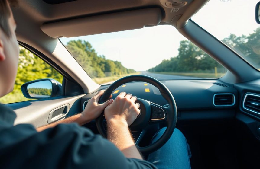 新手開車為什麼容易壓線?車道置中與方向修正技巧 新手開車為什麼容易壓線?車道置中與方向修正技巧